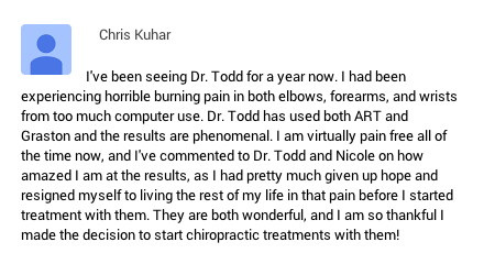 Chiropractic Burke VA Chris Testimonial Chiropractic Burke VA Chris Testimonial