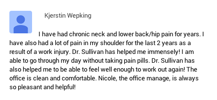 Chiropractic Burke VA Kjerstin Testimonial